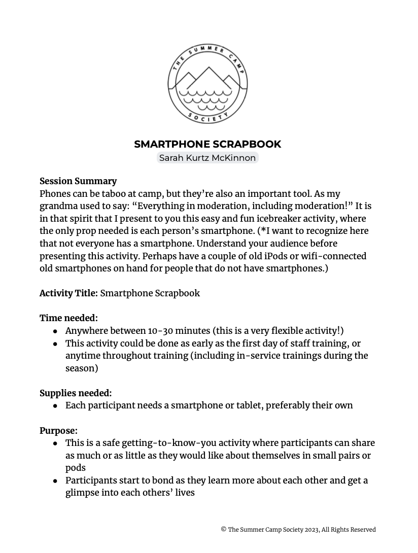 Smartphone Scrapbook